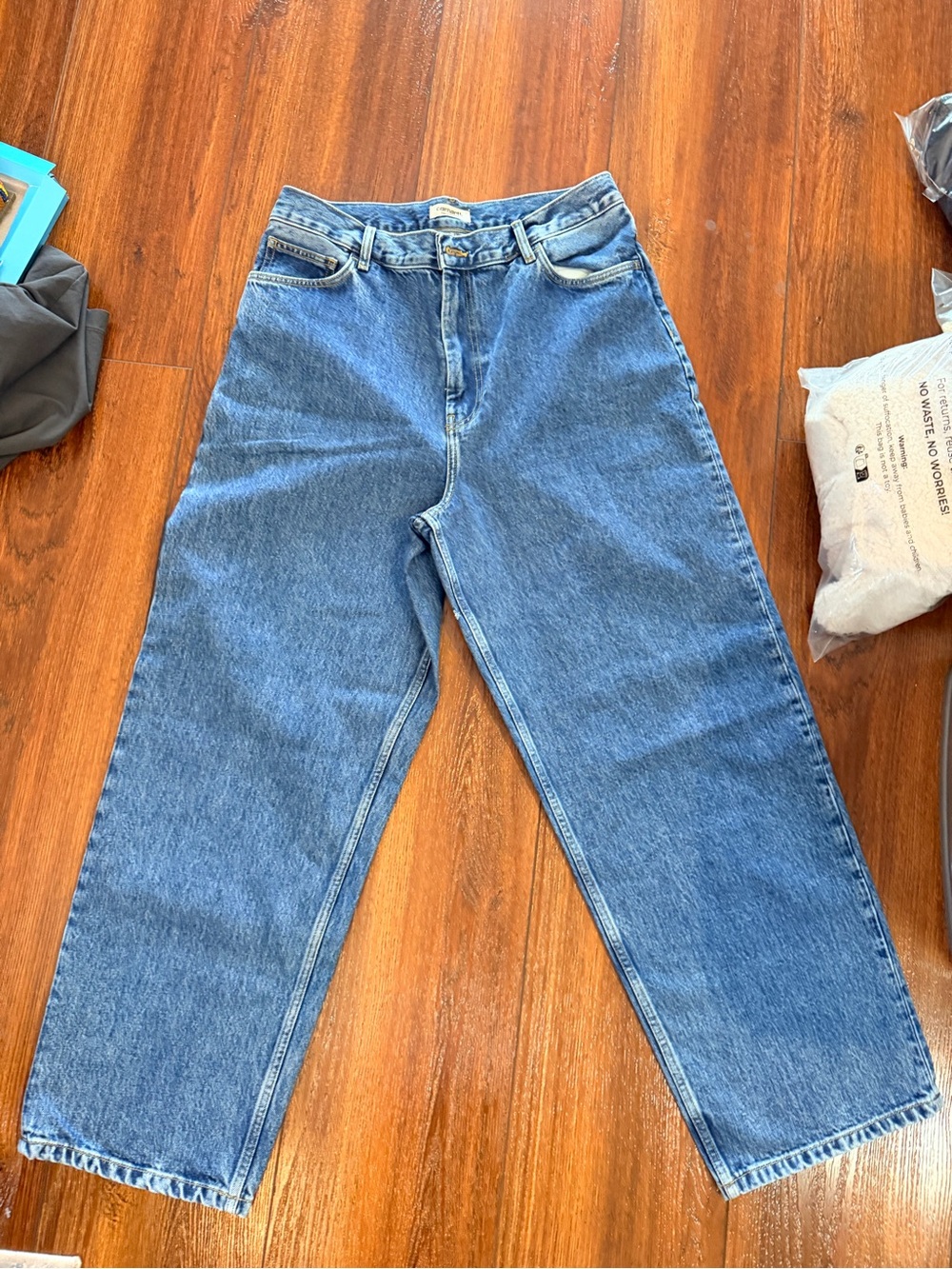 Carhartt Blue Wide Leg Jeans black label